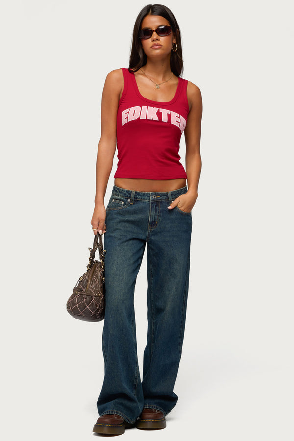 Raelynn Washed Low Rise Baggy Jeans