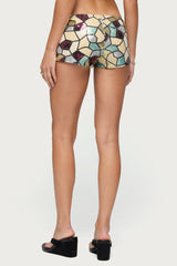 Tatianna Mixed Sequin Micro Shorts