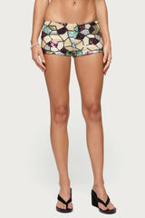 Tatianna Mixed Sequin Micro Shorts