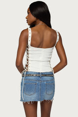 Adi Grommet Lace Up Corset