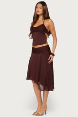 Evia Lacey Backless Halter Top