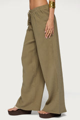 Viktoria Wide Leg Gauze Pants