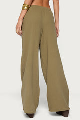 Viktoria Wide Leg Gauze Pants