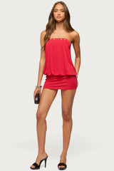 Tali Grommet Strapless Mini Dress