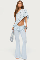 Zephyra Bead & Sequin One Shoulder Poncho