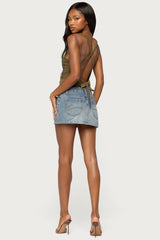 Tippie Backless Cowl Neck Top