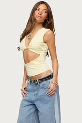 Miranda Twist Cutout Top