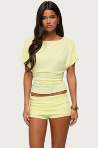 Maevie Ruched Waist Top