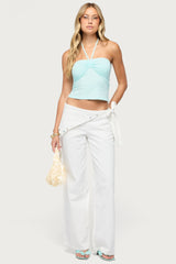 Yolandi Ruched Halter Top