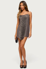Ione Studded Fringed Mini Dress
