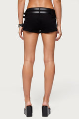Iza Double Belt Micro Shorts