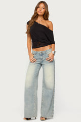 Michy Off Shoulder Lacey Top
