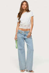Michy Off Shoulder Lacey Top
