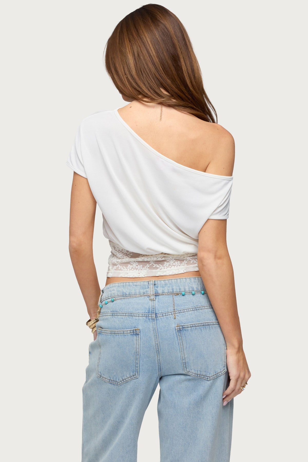 Michy Off Shoulder Lacey Top