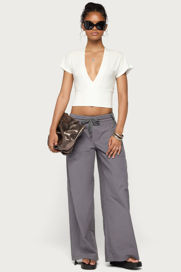 Mundy Deep V Neck Top