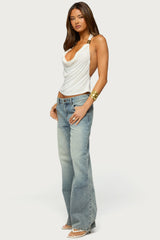 Georginia Cowl Neck Halter Top