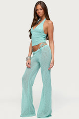 Bena Textured Knit Halter Top