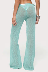 Bena Textured Knit Flared Pants