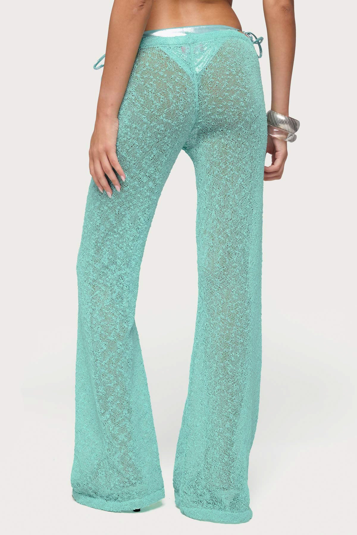 Bena Textured Knit Flared Pants