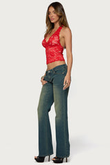 Dessa Lace Halter Top