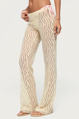 Liliette Sheer Textured Pants