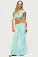 Laverne Wrap Crop Top