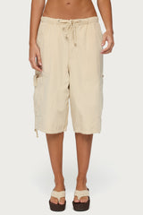 Azul Oversized Cargo Bermuda Shorts