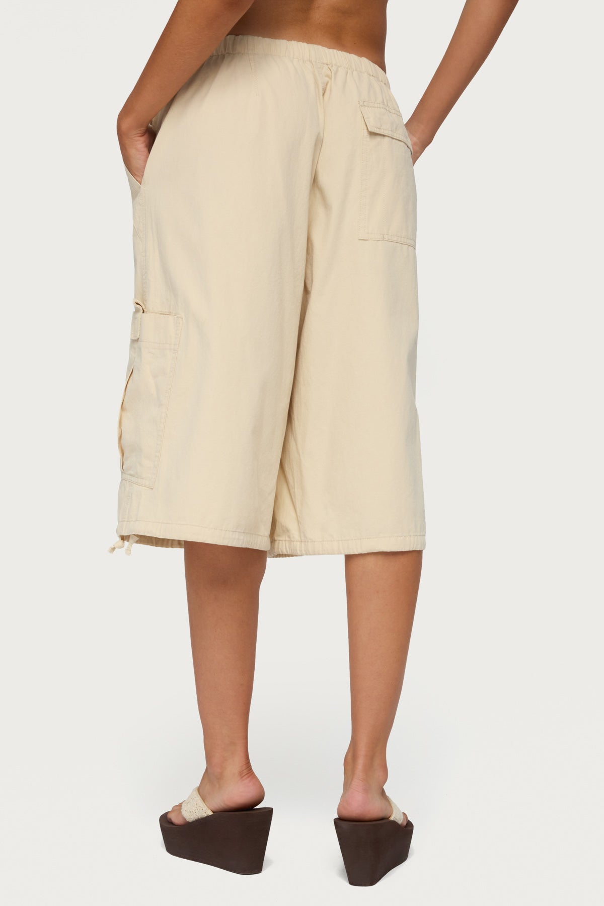 Azul Oversized Cargo Bermuda Shorts