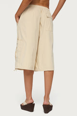 Azul Oversized Cargo Bermuda Shorts