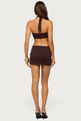 Kelcey Bead Cutout Knit Mini Dress