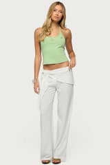 Suki Sarong Belt Linen Look Pants
