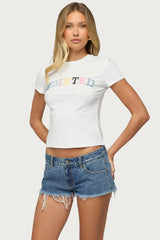 Edikted Patchwork Baby T Shirt