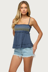 Kelsy Smocked Tank Top