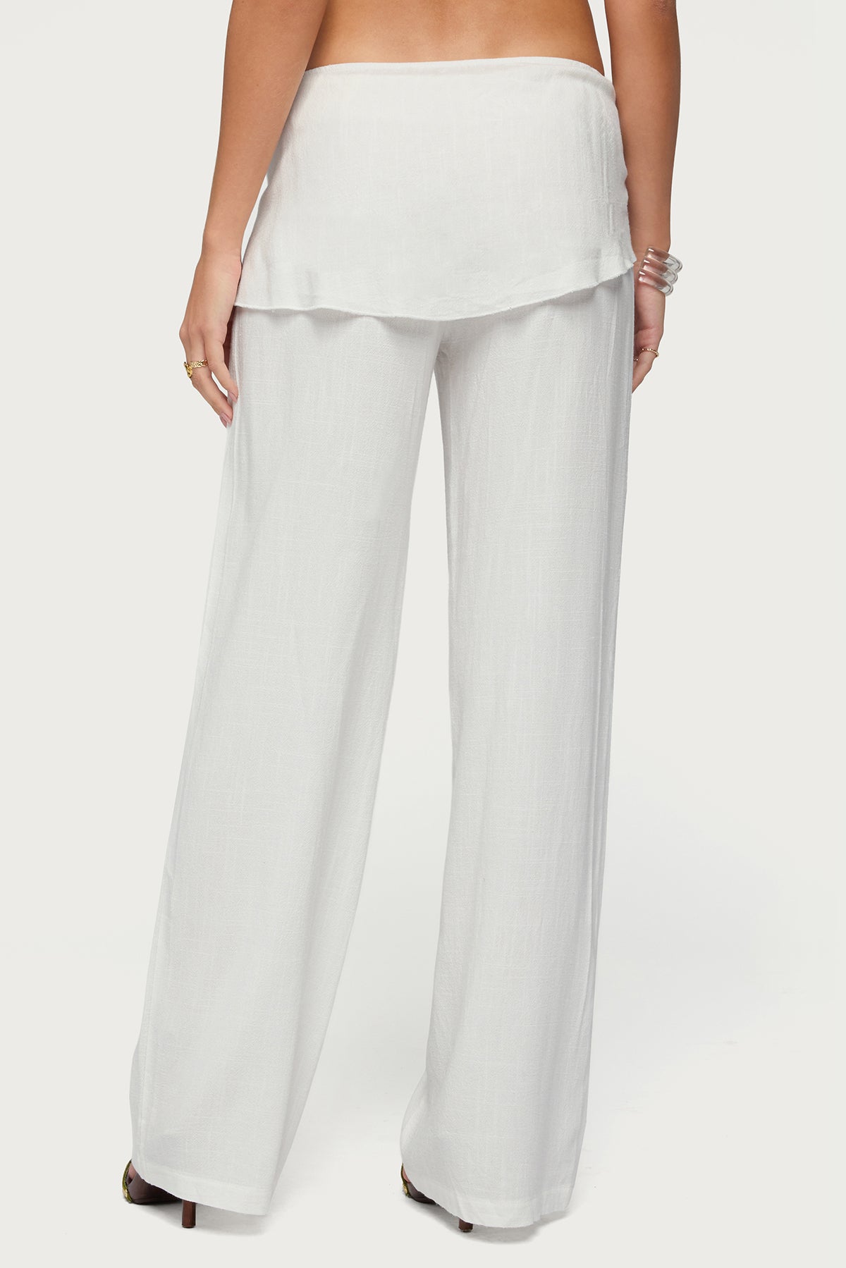Suki Sarong Belt Linen Look Pants
