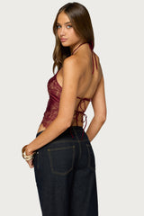 Yanitza Lace Halter Top