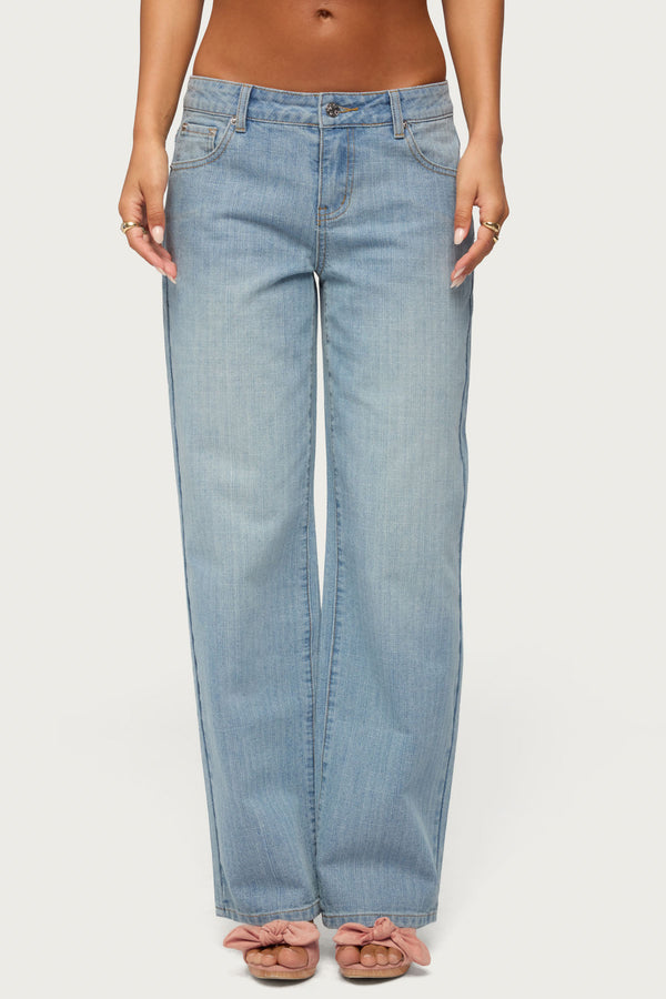 Cresida Low Rise Straight Leg Jeans