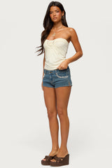 Ashlinn Crochet Strapless Top