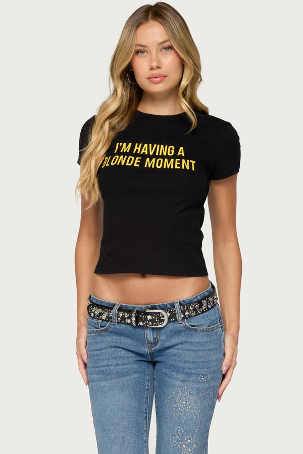 Blonde Moment T Shirt