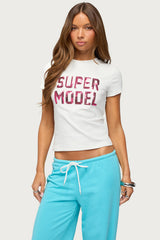 Super Model Sequin T Shirt