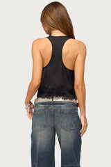 Onie Lacey Satin Effect Tank Top