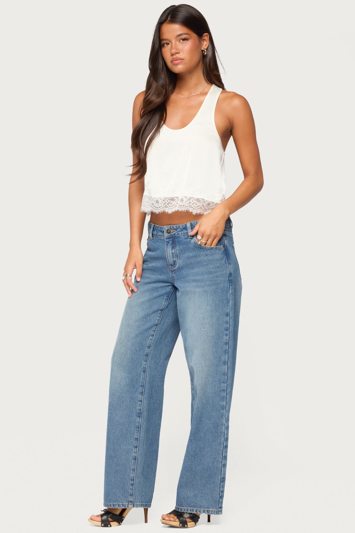 Onie Lacey Satin Effect Tank Top