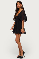 Rosalee Chiffon Babydoll Mini Dress