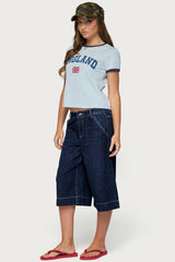 Letty Low Rise Denim Bermuda Shorts