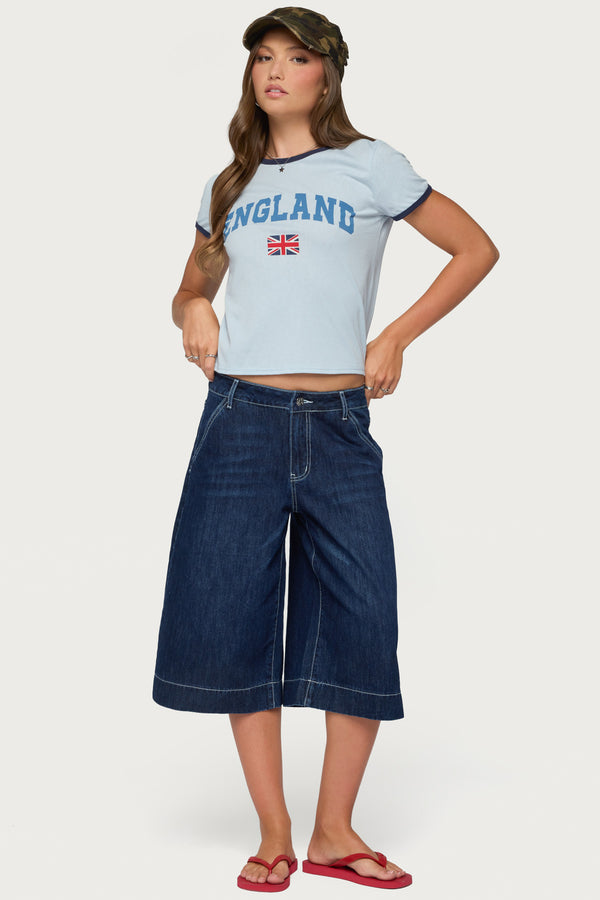 England Babe Graphic T Shirt