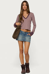 Kadia Striped Hooded Top