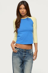 Emana Contrast Raglan Top