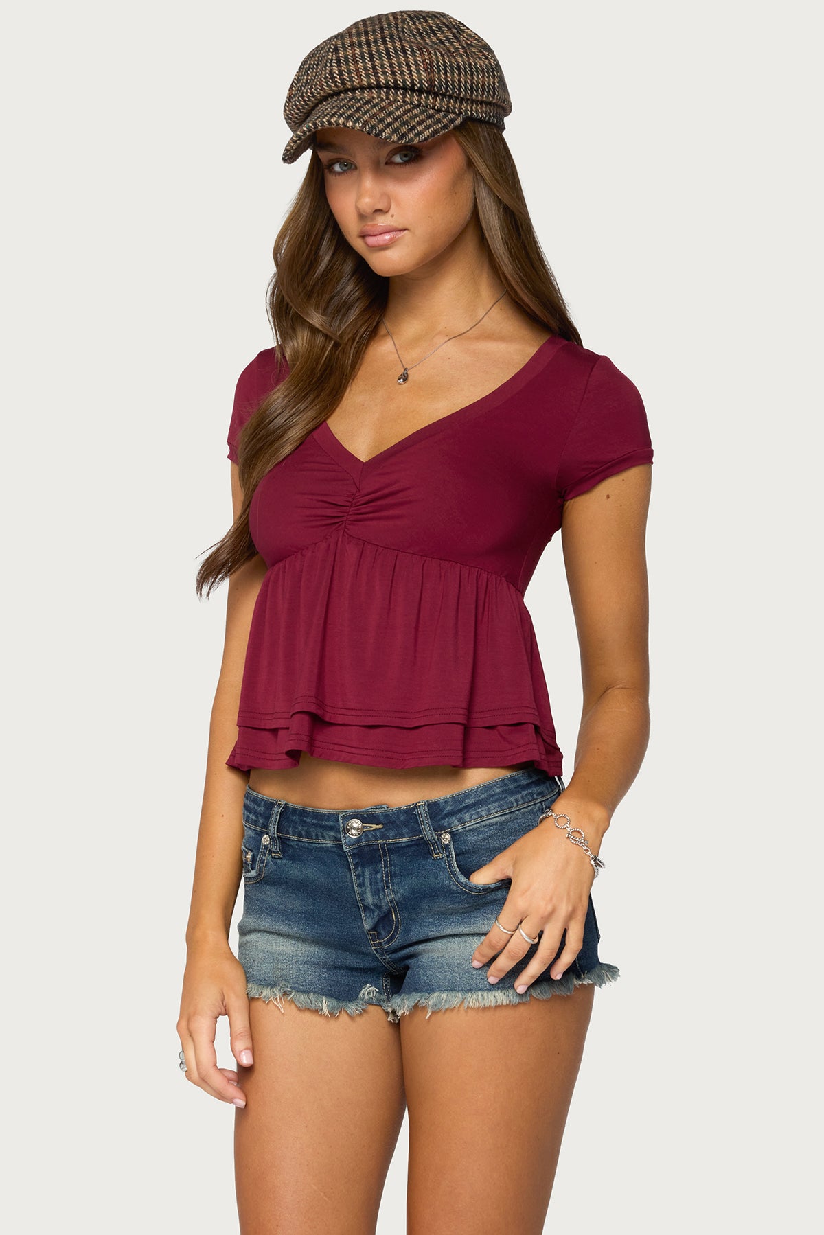 Fontene Layered Babydoll Top