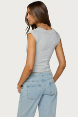 Somin Knit Scoop Neck Top
