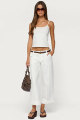 Odettia Sheer Cotton Pants