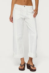 Odettia Sheer Cotton Pants
